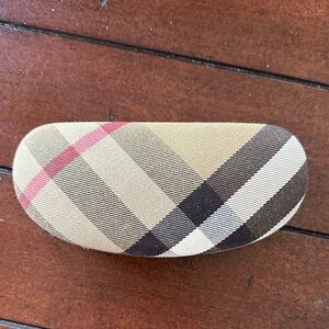 BURBERRY Plaid Sunglasses Case